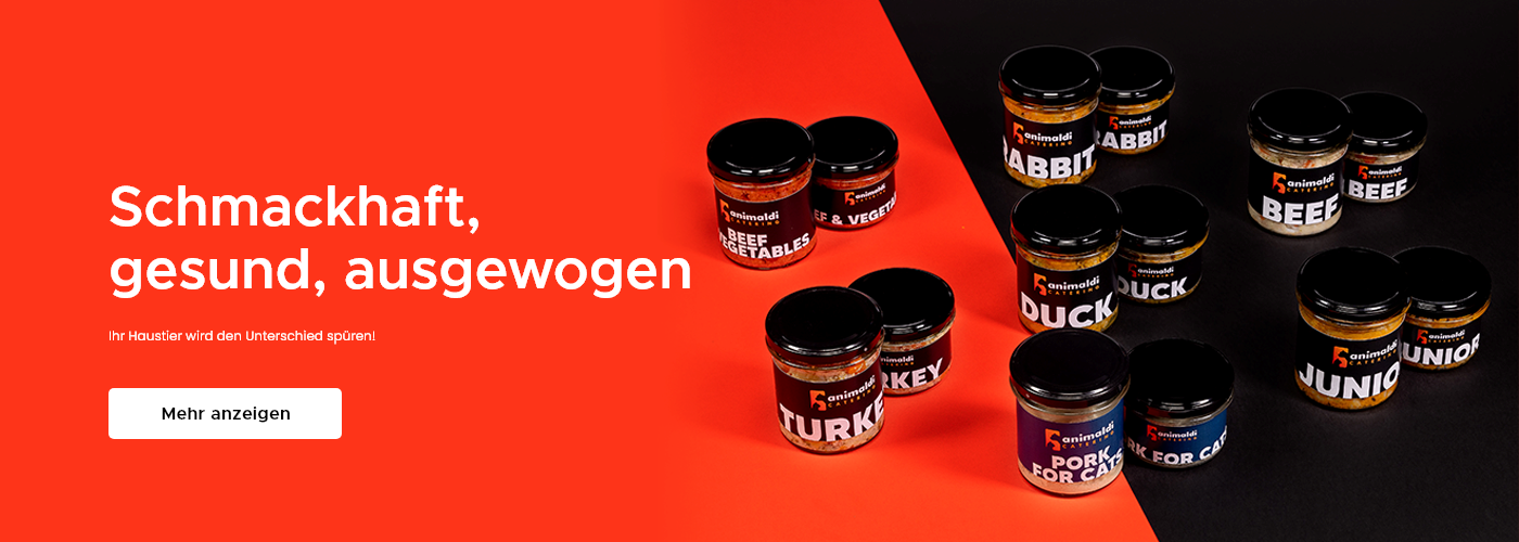 Animaldi Hunde- und Katzenfutter - mit hochwertigem Fleisch